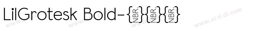 LilGrotesk Bold字体转换 LilGrotesk Bold字体转换